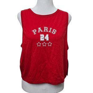 Fourteen Twelve Paris 24 Red Tank Top XXL